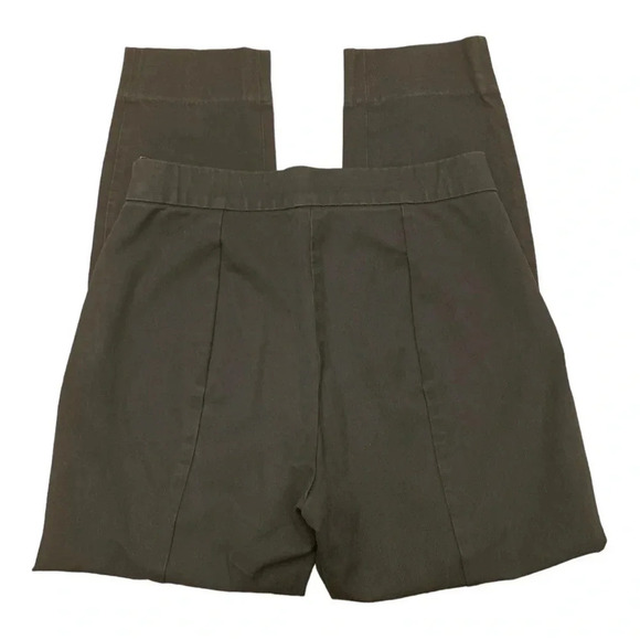 Everlane Navy Blue High Waisted Side Zip Stretchy Cotton Crop Pants Size 6 - Picture 8 of 11